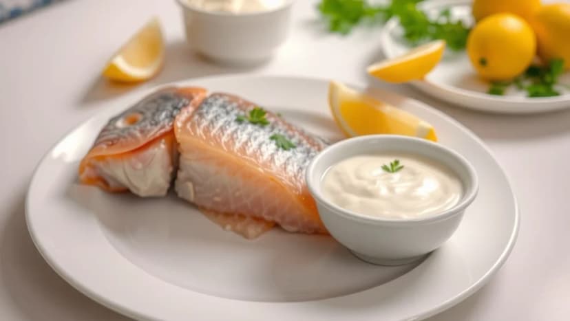 Enkel kall sås till fisk som smakar verkligen gott