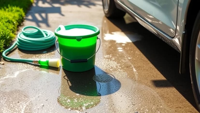 Får man tvätta bilen hemma