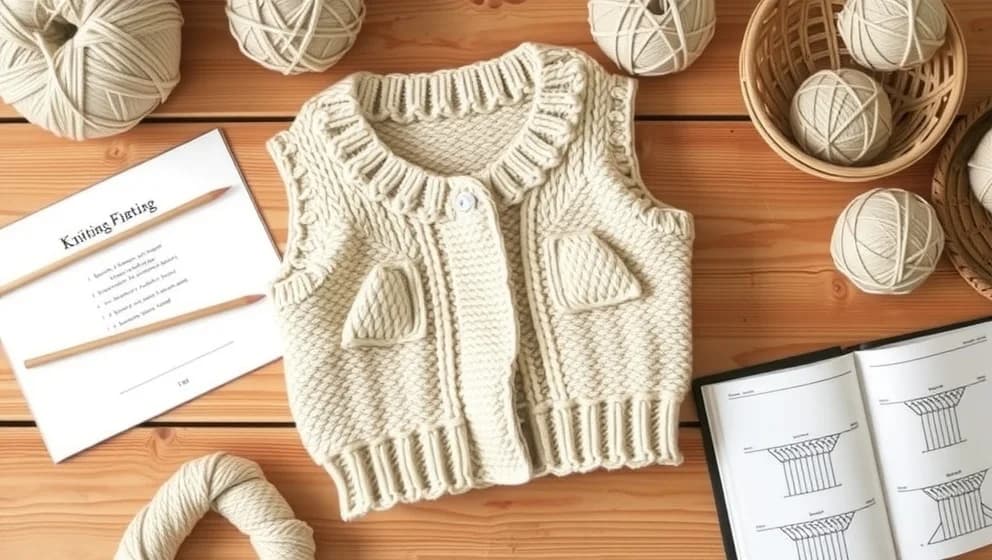 Gratis mönster stickad väst dam