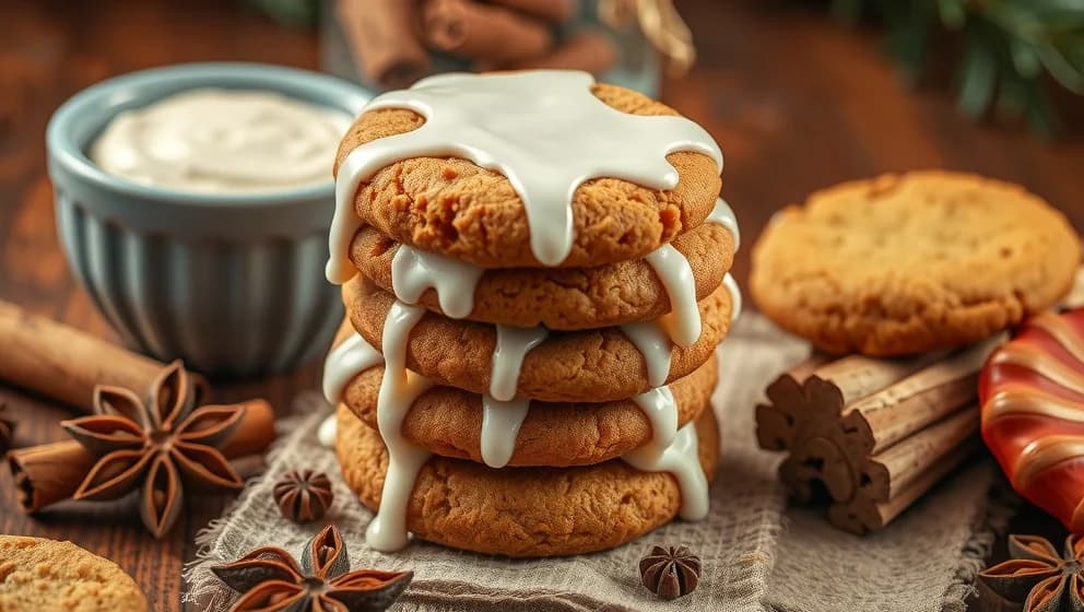 Mjuk pepparkaka med frosting som smakar hemlagad