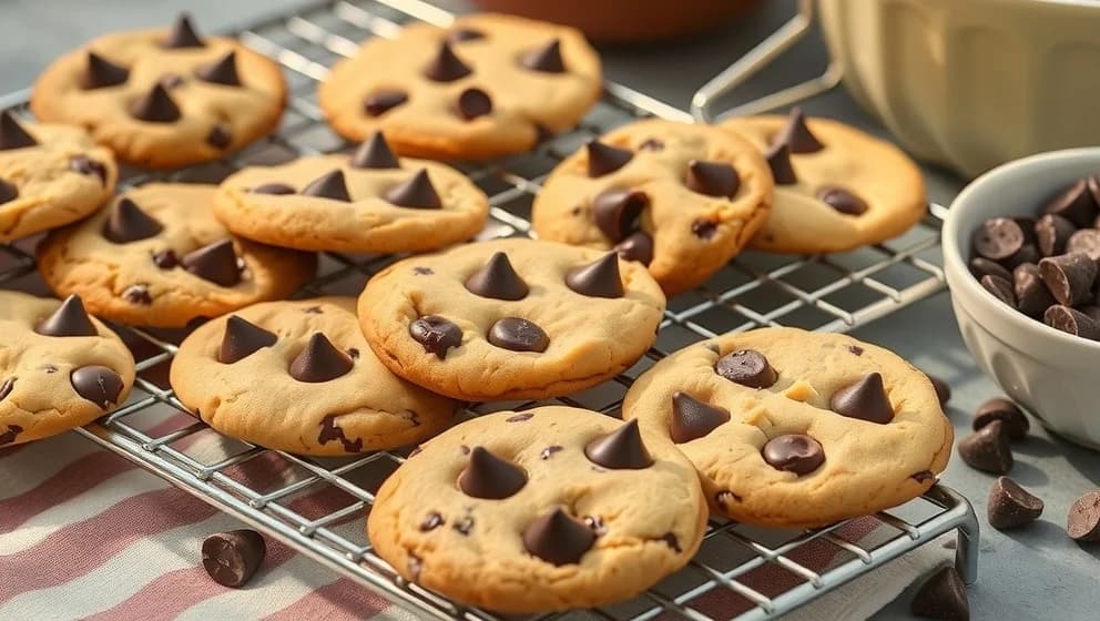 Recept på amerikanska chocolate chip cookies