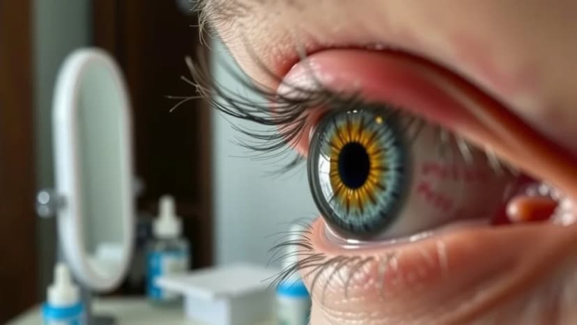 Skav i ögat som inte försvinner