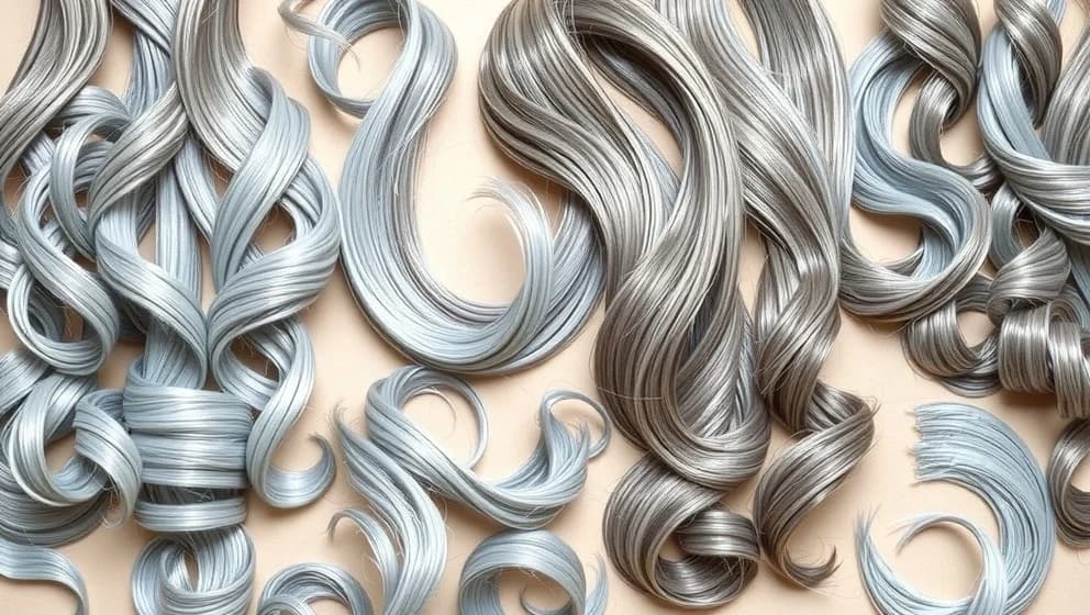 Slingor i grått hår bilder som inspirerar