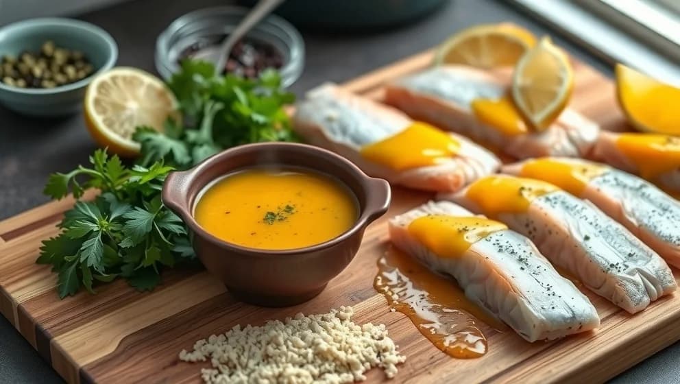 Varm sås till fisk som smakar verkligen gott