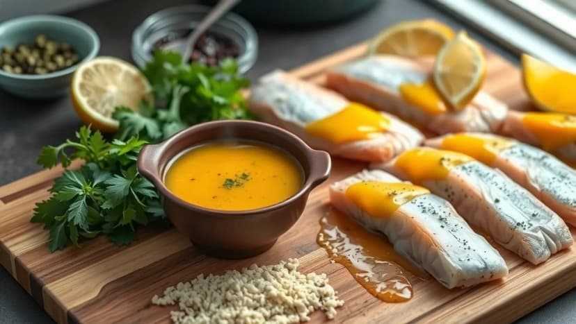 Varm sås till fisk som smakar verkligen gott